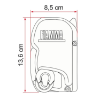 Fiamma F45s 4.00 x 2.50 Siyah Kasetli Karavan Duvar Tente