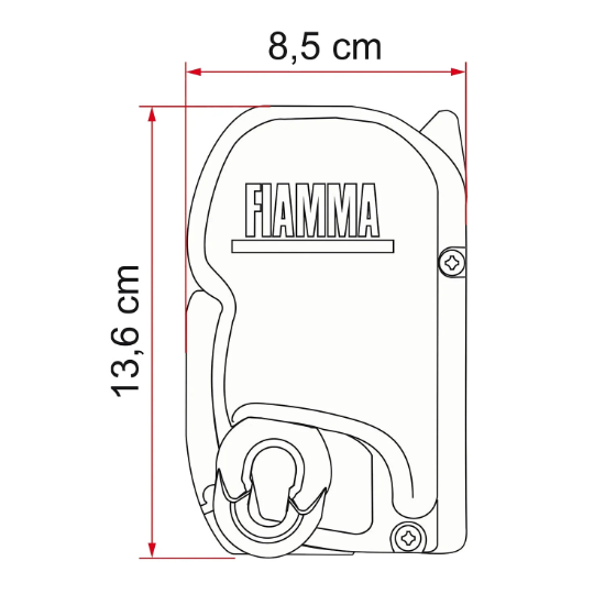 Fiamma F45s 4.00 x 2.50 Siyah Kasetli Karavan Duvar Tente