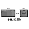 Dometic CFX3 95DZ 93L 12v,24v,220v BT+Wifi Kompresörlü Taşınabilir Karavan Buzdolabı