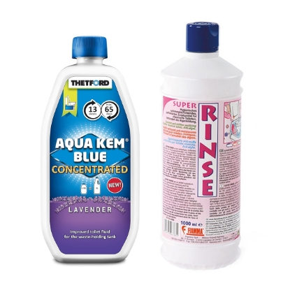 Thetford Aqua Lavender Konsantre + Fiamma Rinse Tuvalet Kimyasal Seti