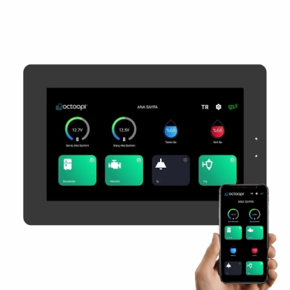 Octoopi Van B7001 7 inç Dijital Akıllı Karavan Kontrol Paneli resmi