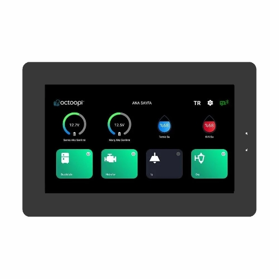 Octoopi Van B7001 7 inç Dijital Akıllı Karavan Kontrol Paneli resmi