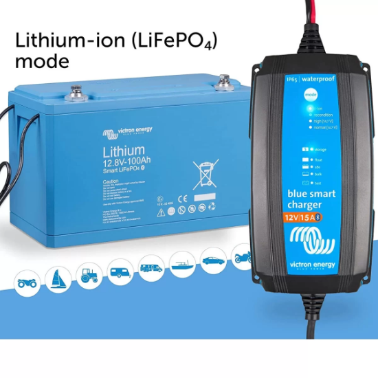 Victron Blue Smart IP22 Charger 220V 12V 15A (1) Akü Şarj Cihazı resmi