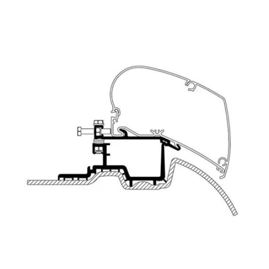 Thule 6300 Sprinter Crafter 2006 - 2016 Tente Montaj Braketi resmi