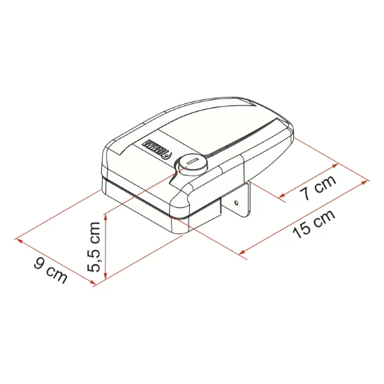 Fiamma Safe Door Frame Gri Karavan Kapı Kilidi resmi