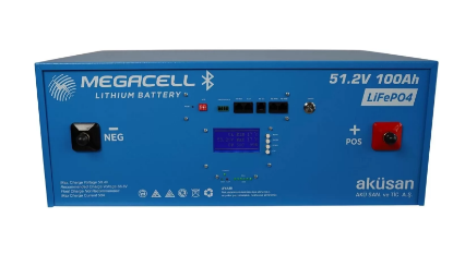 Megacell 51,2V 100Ah LiFePO4 Lityum Demir Fosfat Akü(SMARTHaberleşmeli) resmi