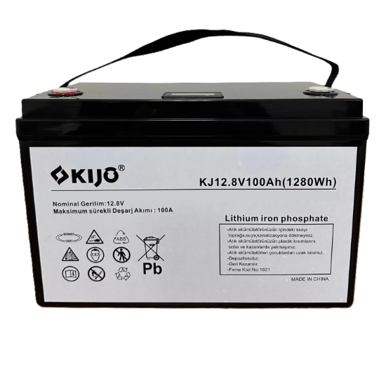 KIJO 12V 100A KJ Serisi 6000 Derin Döngü LifePo4 Lityum Akü resmi