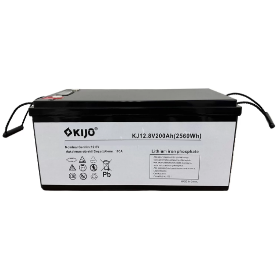 KIJO 12V 200A KJ Serisi 6000 Derin Döngü LifePo4 Lityum Akü resmi