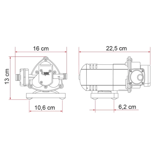 Fiamma Aqua 8 Su Pompası 12V 7L 1,5 Bar resmi