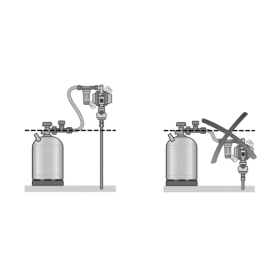 GOK DriveOne 30mbar Dikey Dedantör + Filtre + Hortum Gaz Regülatör Seti resmi
