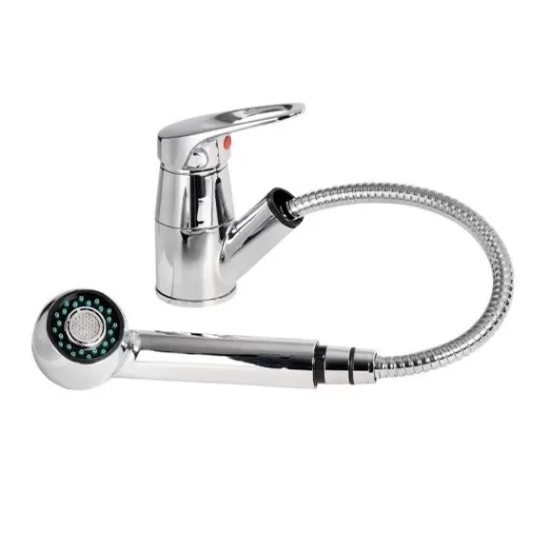 Nuova Rade Metal Mikserli Spiral Banyo Başlıklı Karavan Musluğu resmi