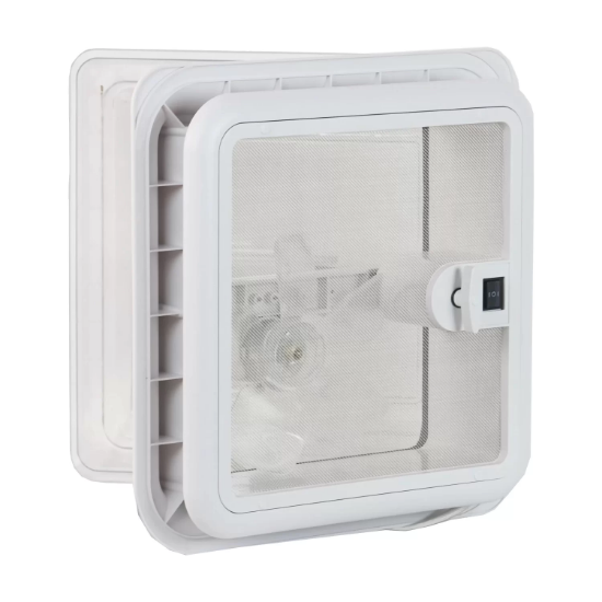 Berhimi 12V 28x28cm Fanlı Karavan Tavan Heki resmi