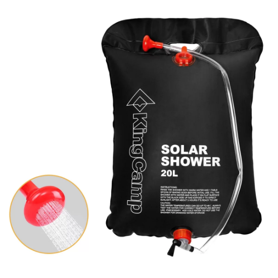KingCamp Solar Shower 20 L Kamp Duşu resmi
