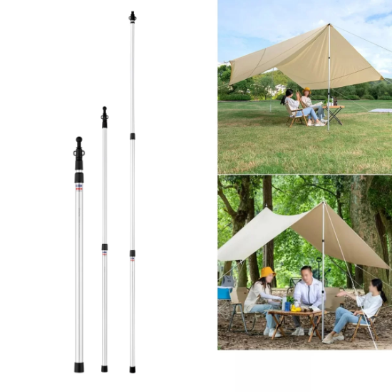 KingCamp Bumper Tarp Pole 2'li Teleskopik Tarp & Çadır & Gölgelik Direği resmi