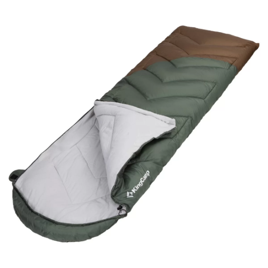 KingCamp Radar 250 Deluxe -3°C Uyku Tulumu Green & Brown resmi