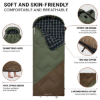 KingCamp Gale 300 Deluxe Uyku Tulumu Green & Brown resmi