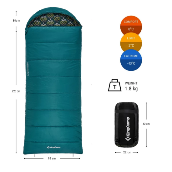 KingCamp Superior 300 XL Uyku Tulumu resmi