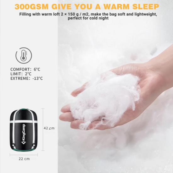 KingCamp Superior 300 XL Uyku Tulumu resmi