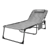 KingCamp Bavaria Cozy Premium 5 Kademeli Katlanır Şezlong Grey resmi
