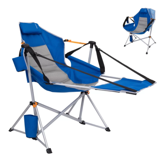 KingCamp Orchid Lux Ayak Dayamalı & Salıncaklı Hamak Kamp Sandalyesi Blue resmi