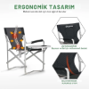 KingCamp Deluxe Director Chair Katlanır Ultralux Kamp Sandalyesi resmi