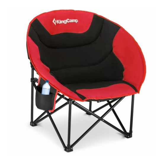 KingCamp Moon Ultra Konforlu Kamp Sandalyesi B.Red resmi