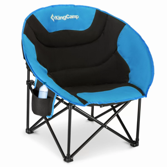 KingCamp Moon Ultra Konforlu Kamp Sandalyesi B.Blue resmi