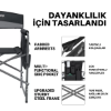 KingCamp Ash Comfort Katlanır Kamp Sandalyesi Grey resmi