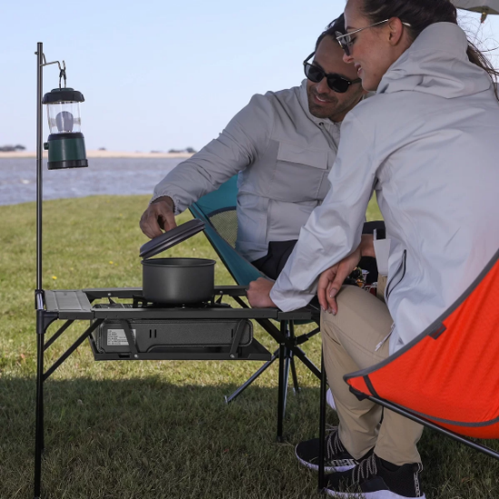 KingCamp Loes Ultralight Alüminyum Midi Katlanır Kamp Masası resmi