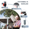 KingCamp Granite Alüminyum Katlanır Kamp Masası Silver Blk resmi