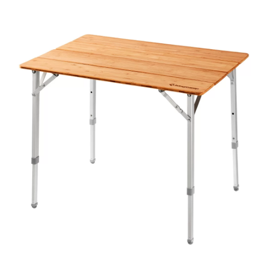 KingCamp Bamboo S 65x50 Bambu Kamp Masası resmi