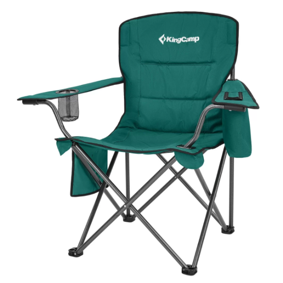 KingCamp Lotus XL Cool Ice Ultra Konforlu & Takviyeli Kamp Sandalyesi Green resmi