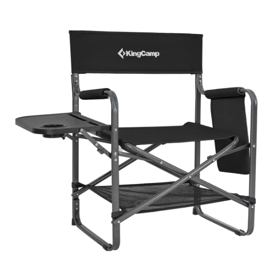 KingCamp Ash Compact Katlanır Kamp Sandalyesi Black resmi