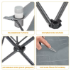 KingCamp Lotus Comfort Konforlu & Takviyeli Kamp Sandalyesi Grey resmi