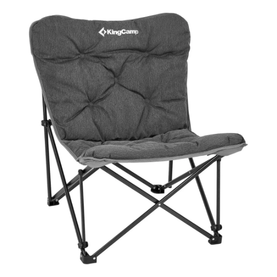 KingCamp Lemon Lux Ultra Konforlu Kamp Sandalyesi Grey resmi