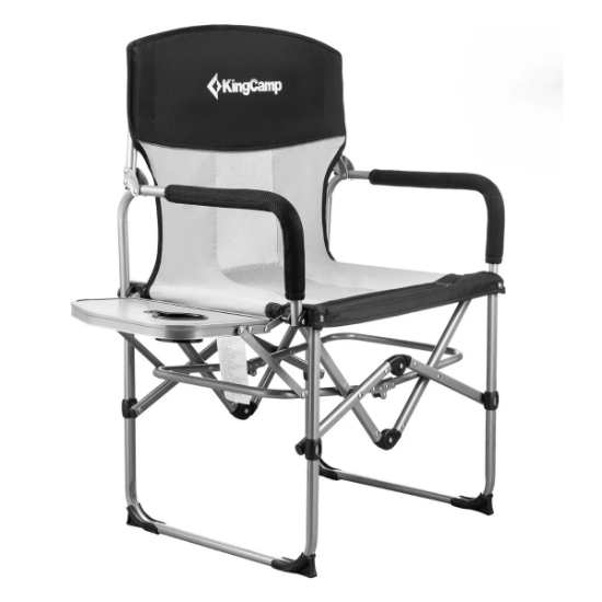 KingCamp Ash Premium Comfort Katlanır Kamp Sandalyesi B.Grey resmi