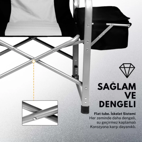 KingCamp Ash Cool Ice Katlanır Kamp Sandalyesi resmi