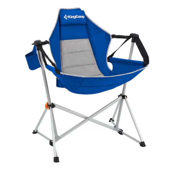 KingCamp Orchid Salıncaklı Katlanır Kamp Sandalyesi Blue/Grey resmi