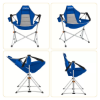KingCamp Orchid Salıncaklı Katlanır Kamp Sandalyesi Blue/Grey resmi