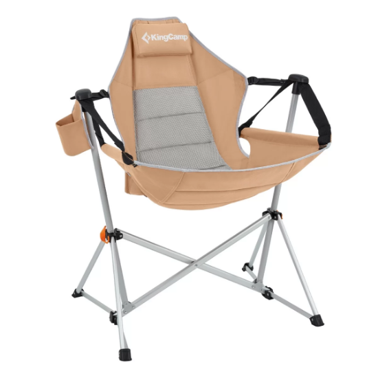 KingCamp Orchid Salıncaklı Katlanır Kamp Sandalyesi Khaki/Grey resmi
