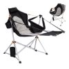 KingCamp Orchid Lux Ayak Dayamalı & Salıncaklı Hamak Kamp Sandalyesi Bl/Grey resmi