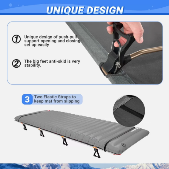 KingCamp Sequoia Ultralight Katlanır Kampet Portatif Yatak resmi