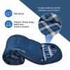 KingCamp Cloud 400 Ultra -15°C Geniş Uyku Tulumu Navy Sol F. resmi