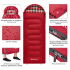 KingCamp Cloud 400 Ultra -15°C Geniş Uyku Tulumu Red Sol F. resmi
