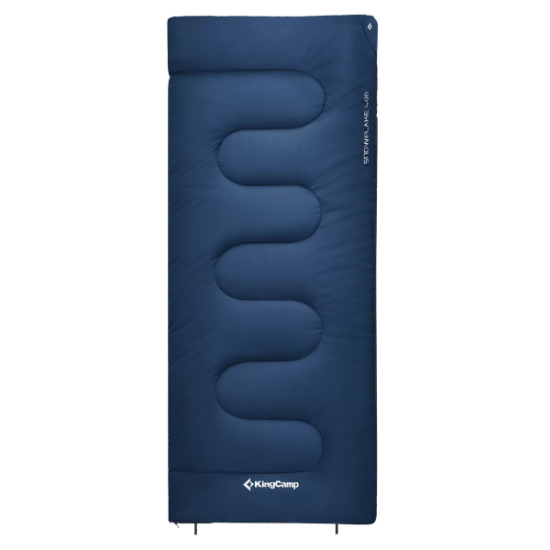 KingCamp Snowflake 400 Ultra -15°C Uyku Tulumu Navy Sol F. resmi