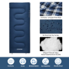 KingCamp Snowflake 400 Ultra -15°C Uyku Tulumu Navy Sol F. resmi