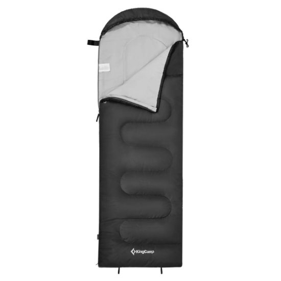 KingCamp Oasis 250 Ultralight Uyku Tulumu Black Sol F. resmi