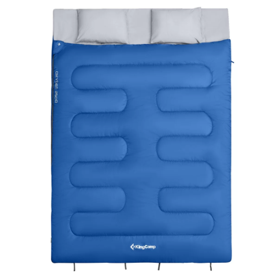 KingCamp Oxygen 250-D Çift Kişilik Yastıklı Uyku Tulumu Blue resmi