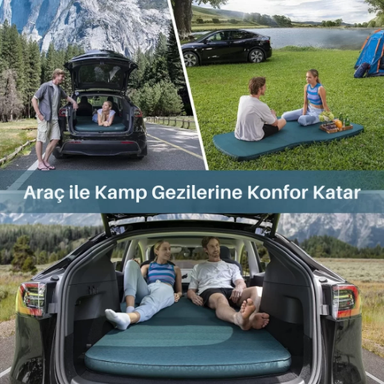 KingCamp Camper Car 3D Duo Tesla ve SUV Araçlara Uygun Şişme Mat resmi