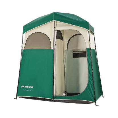KingCamp Marasusa II Double Çiftli Duş ve Tuvalet Çadırı Green resmi